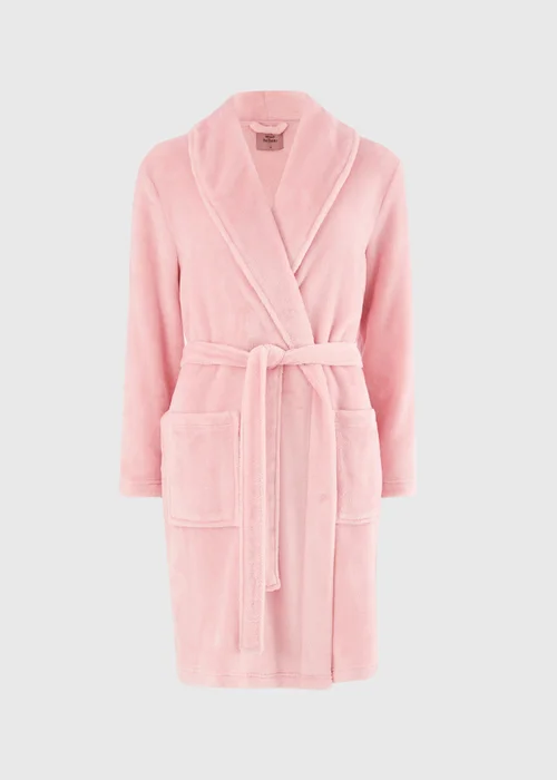 Pink Fleece Dressing Gown - XS Image 3
