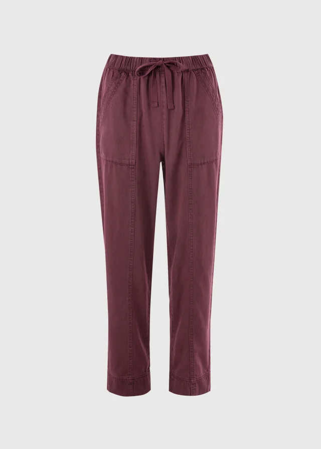 Burgundy Utility Jogging Bottoms