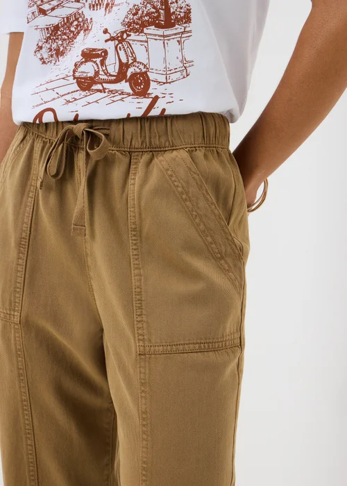 Coffee Drawstring Utility Joggers - 8 Image 3