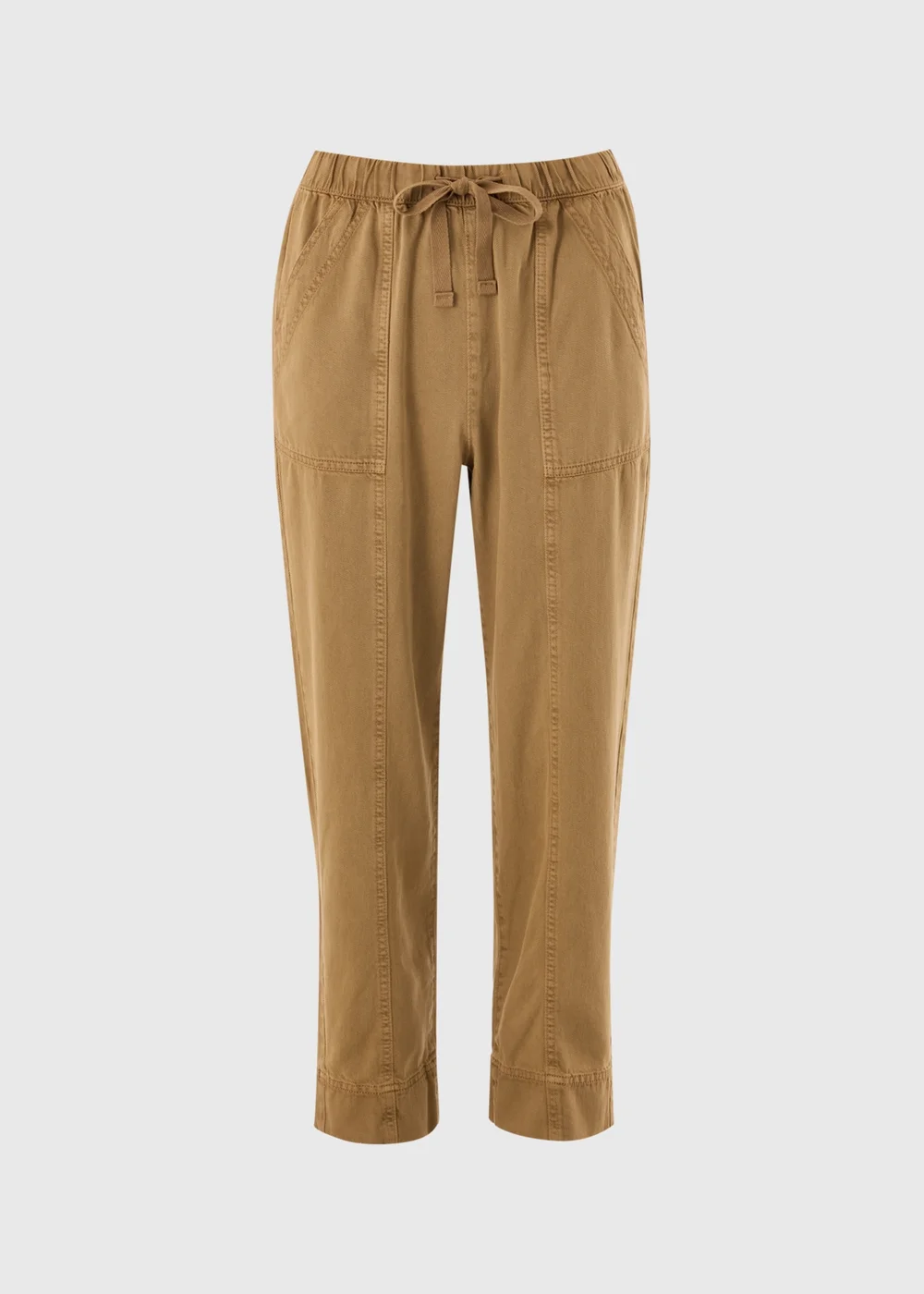 Coffee Drawstring Utility Joggers - 8 Image 4