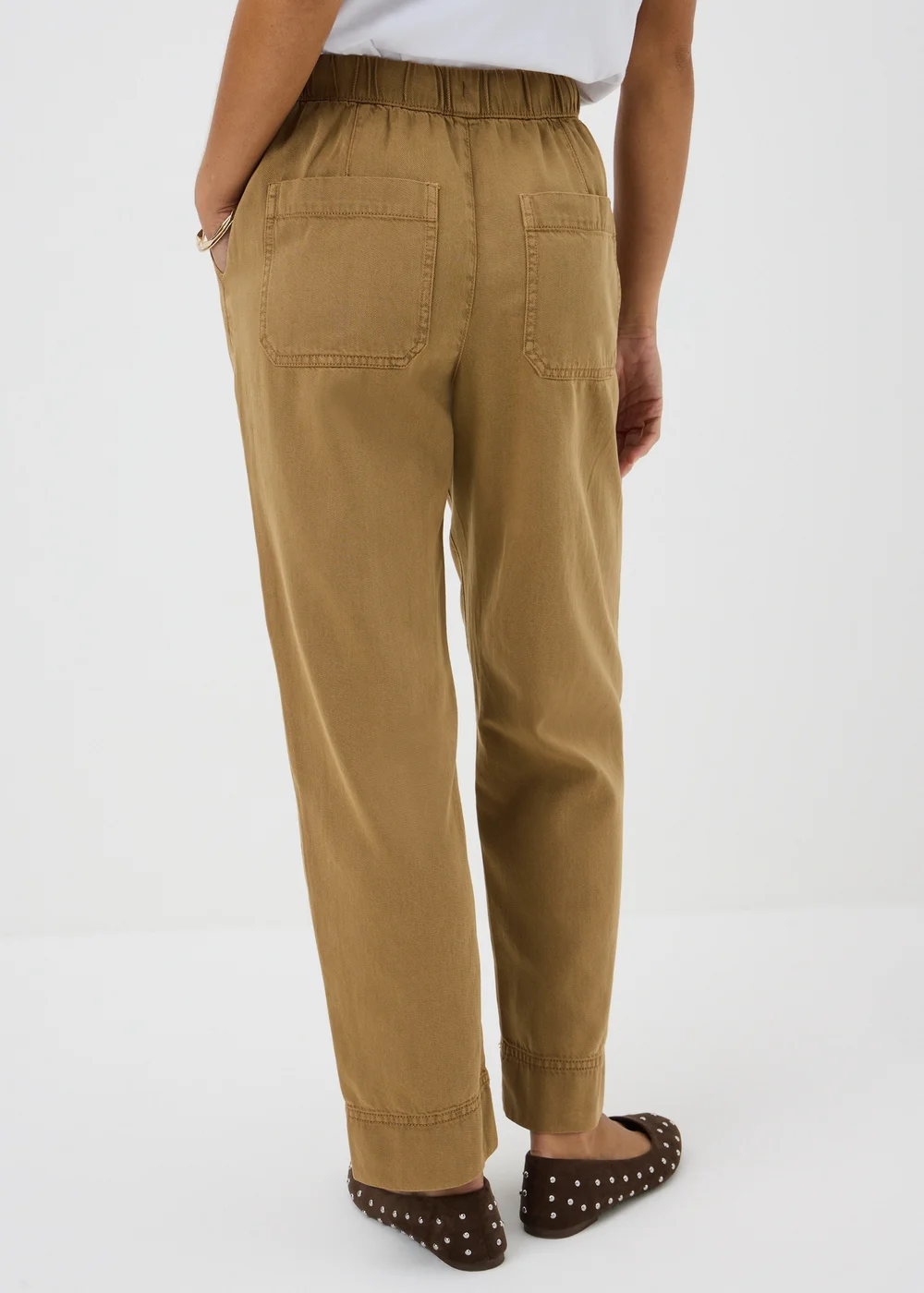 Coffee Drawstring Utility Joggers - 8 Image 2