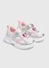 Disney Minnie Mouse Girls White Chunky Trainers (Younger 4-12) - 4 Infants Image 1