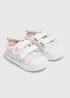 Girls Cream Floral Pre-Walker Trainers (Younger 2-5) - 2 Infants Image 1
