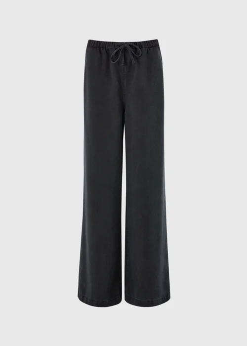 Black Mid Rise Wide Leg Comfort Jeans - 26/L31 Image 5