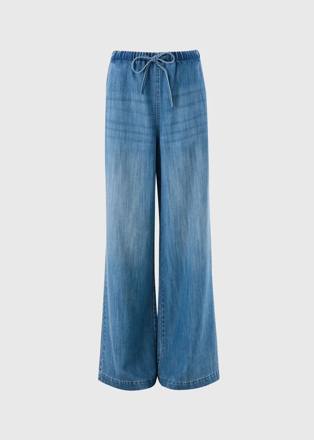Mid Wash Mid Rise Wide Leg Comfort Jeans - 24/L29 Image 1