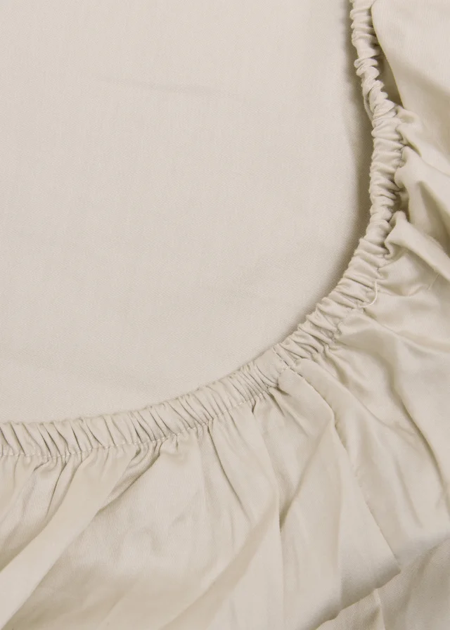 Natural Cotton Deep Fitted Bed Sheet (300 Thread Count)