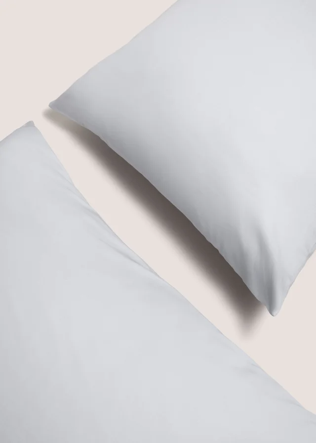 2 Pack Grey Housewife 300 Thread Count Pillowcases