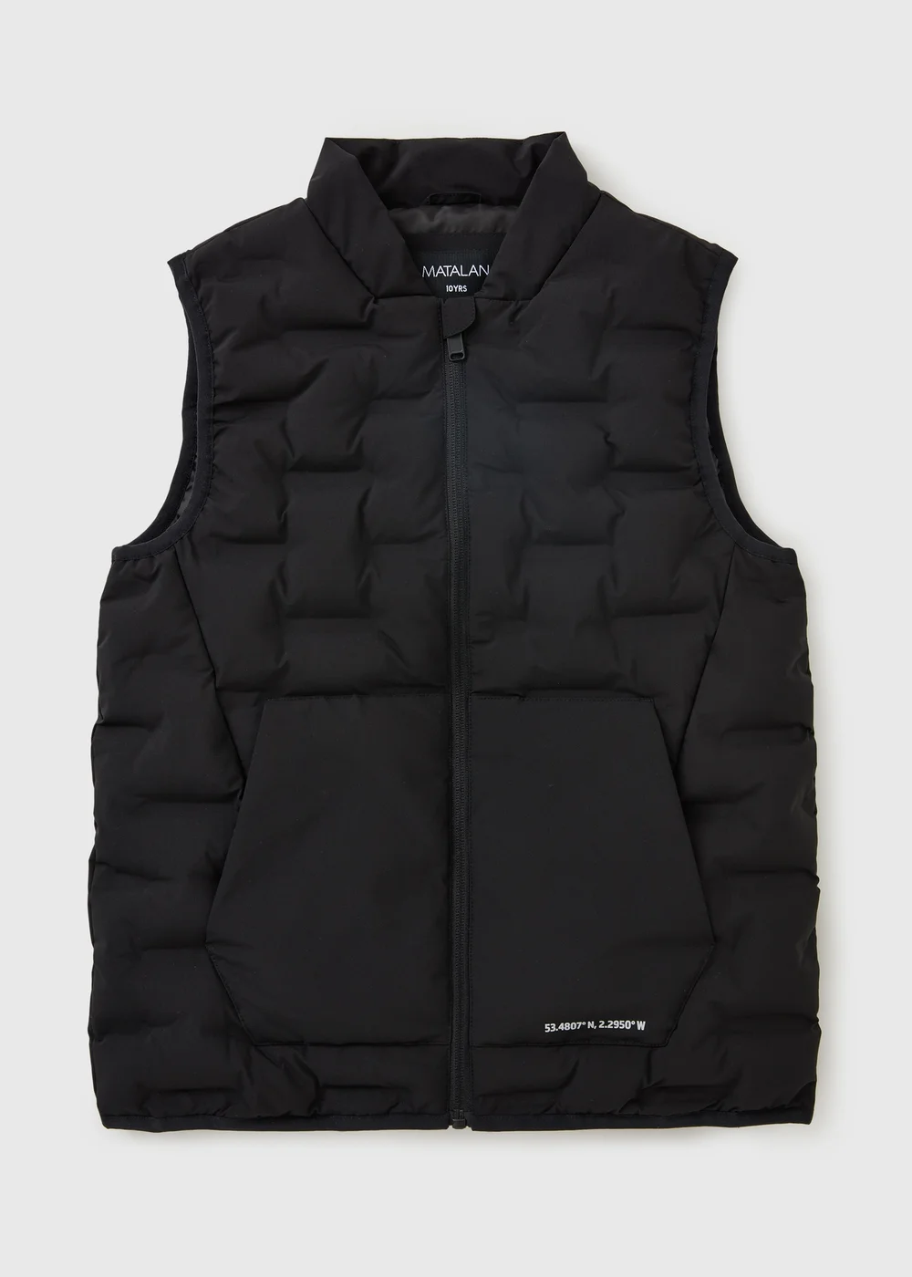 Souluxe Boys Black Padded Sports Showerproof Gilet (7-15yrs) - 9 Yrs Image 1