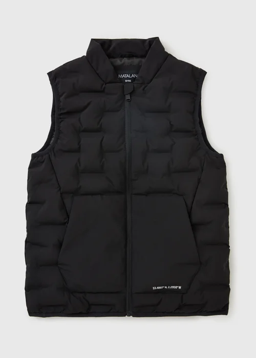 Souluxe Boys Black Padded Sports Showerproof Gilet (7-15yrs) - 9 Yrs Image 1