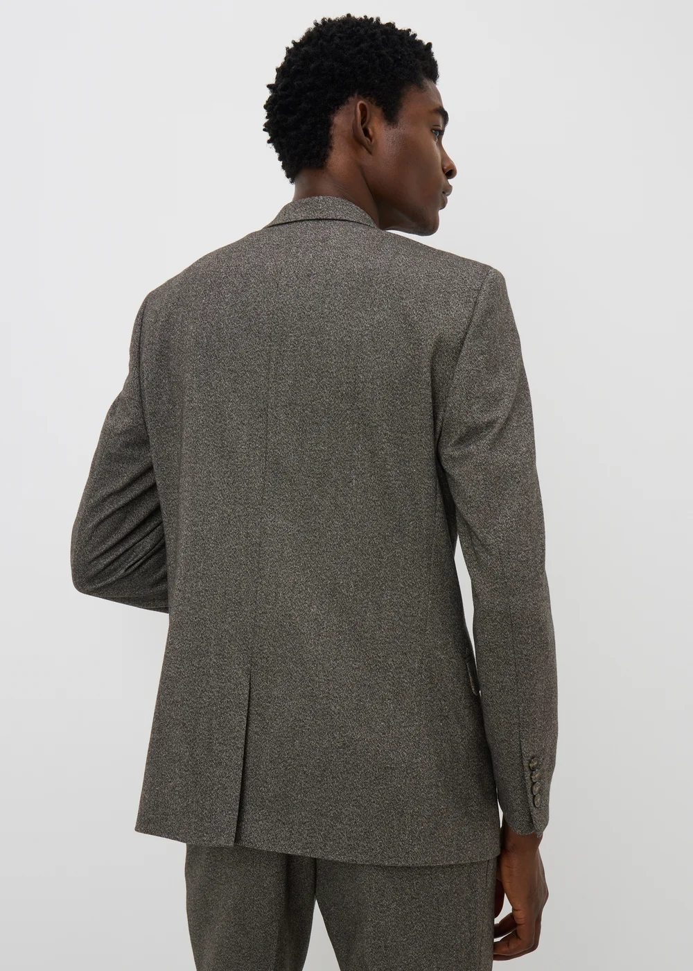 Taylor & Wright Brompton Brown Twill Tailored Fit Suit Jacket - 34 Chest Short Image 2