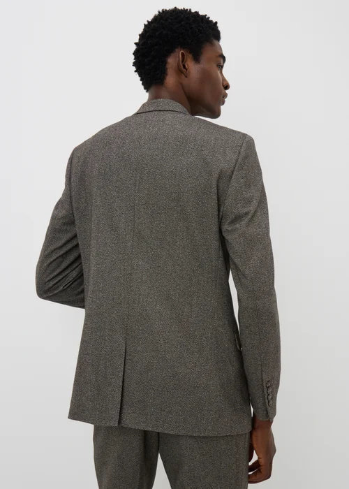 Taylor & Wright Brompton Brown Twill Tailored Fit Suit Jacket - 34 Chest Short Image 2