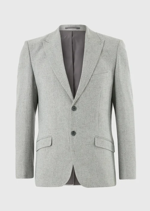 Taylor & Wright Griffith Grey Fleck Slim Fit Suit Jacket - 44 Chest Short Image 5