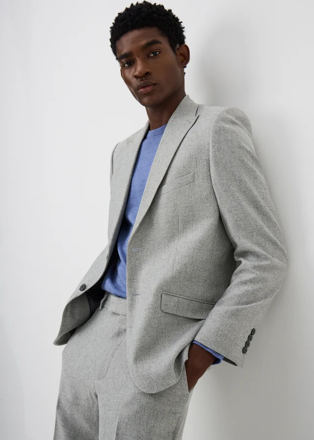 Taylor & Wright Griffith Grey Fleck Slim Fit Suit Jacket