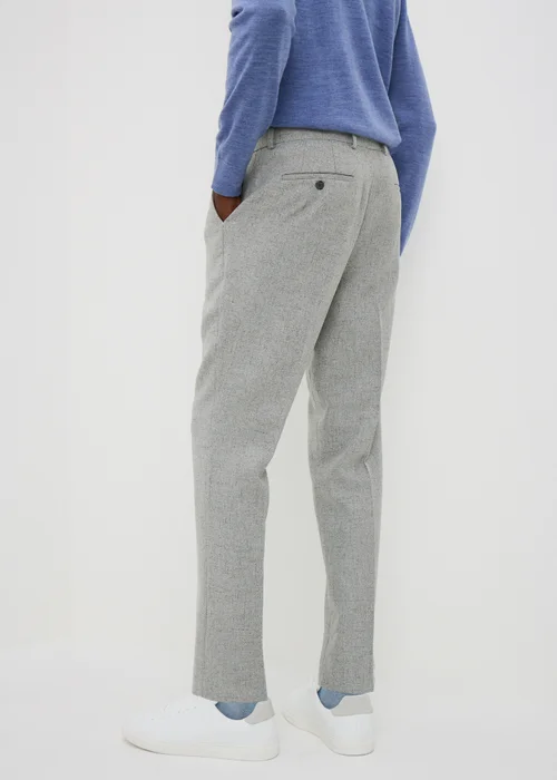 Taylor & Wright Griffith Grey Fleck Slim Fit Suit Trousers - 40/L29 Image 2