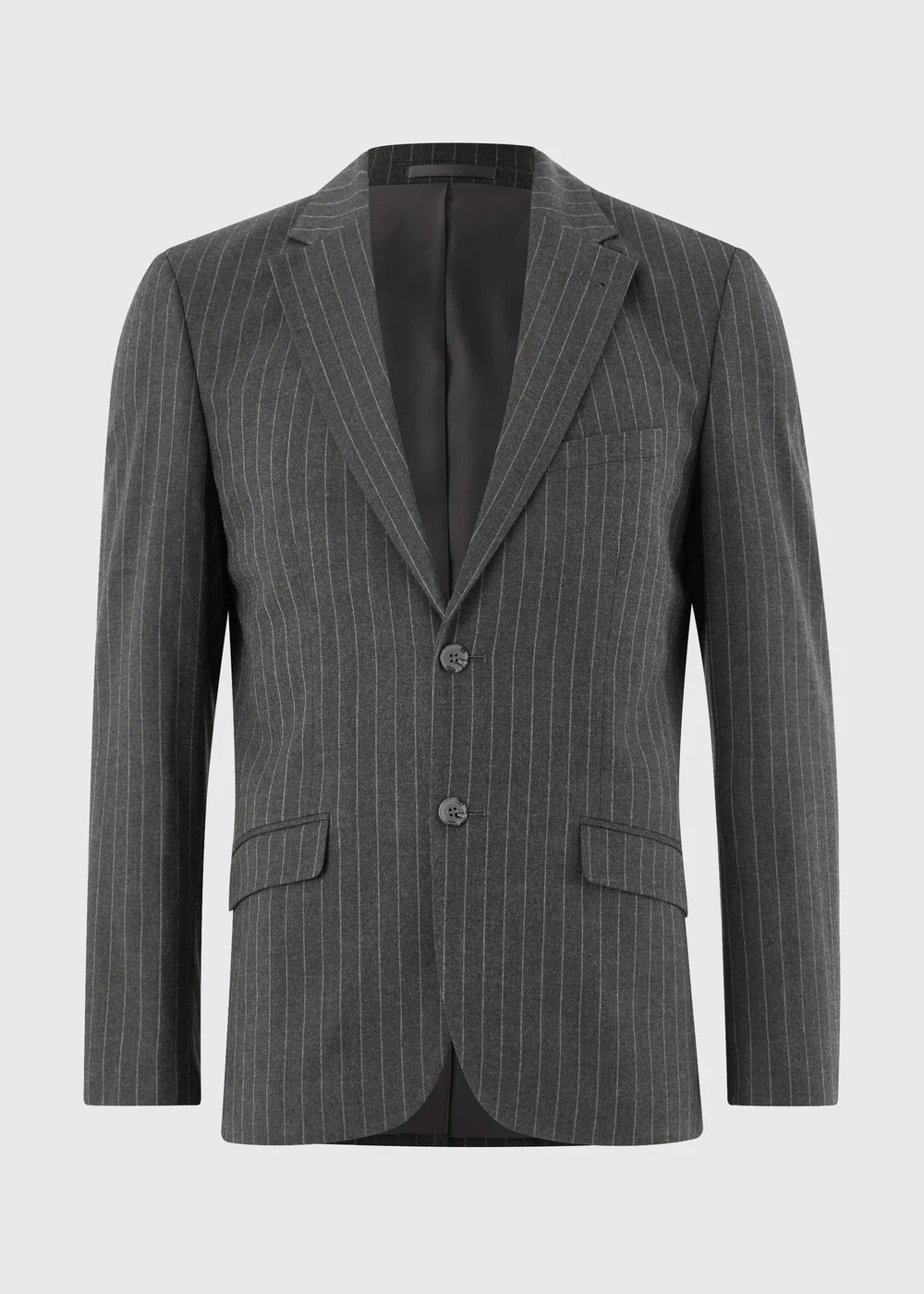 Taylor & Wright Hyde Charcoal Pinstripe Slim Fit Jacket - 34 Chest Short Image 5