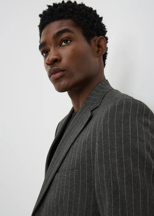 Taylor & Wright Hyde Charcoal Pinstripe Slim Fit Jacket - 34 Chest Short Image 3