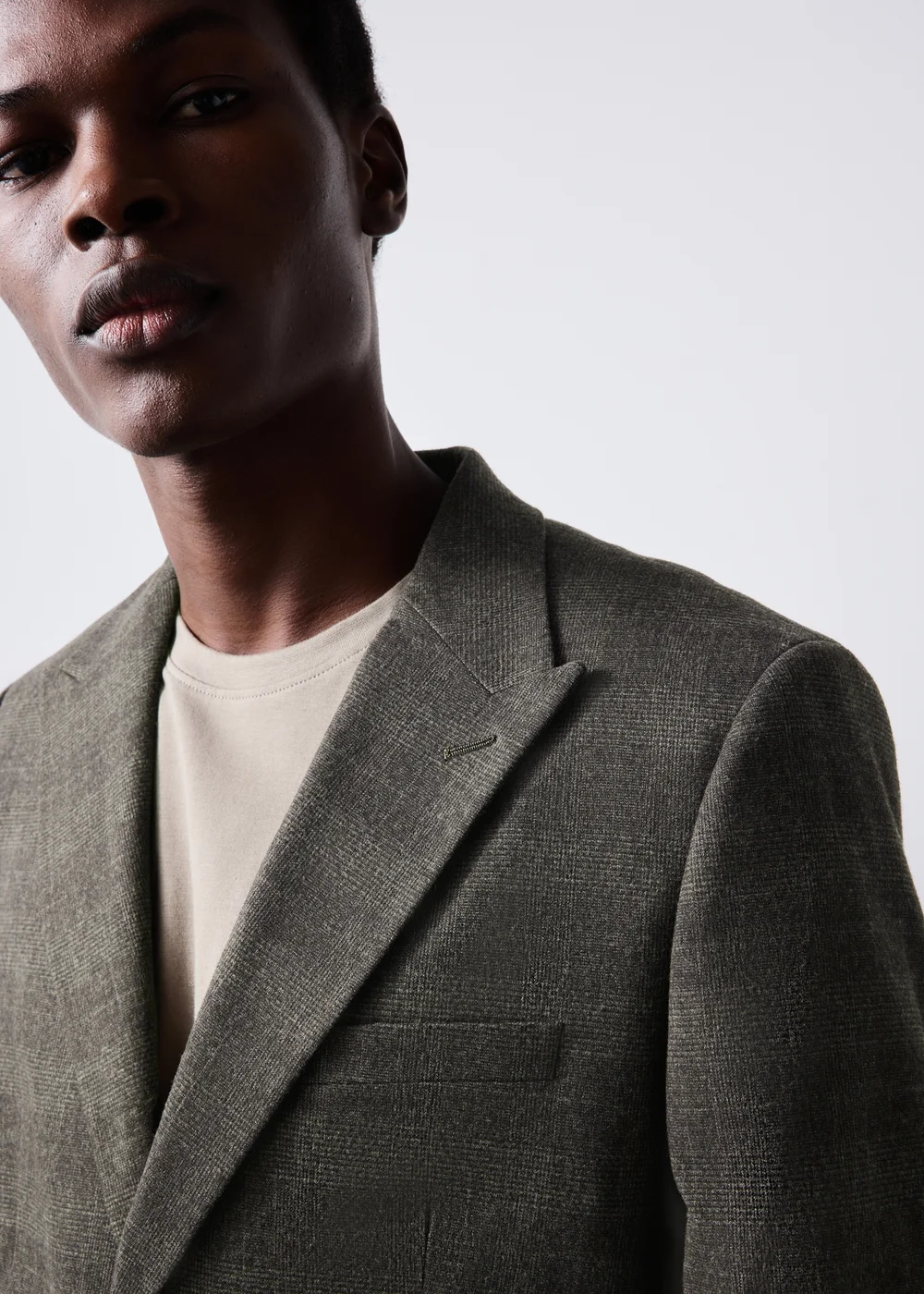 Taylor & Wright Stamford Brown Check Slim Fit Jacket - 34 Chest Short Image 4