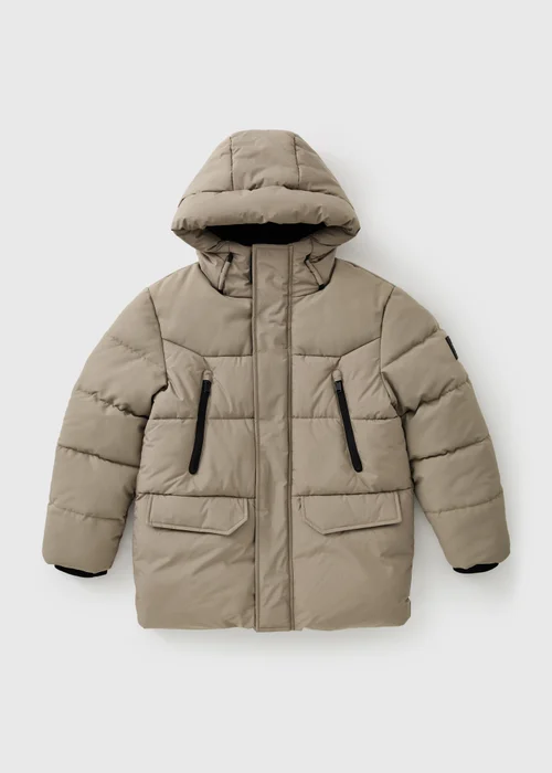 Boys Stone Parka Coat (7-15 Yrs) - 7 Yrs Image 1