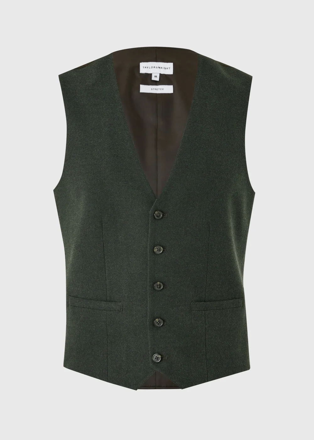 Taylor & Wright Green Greenwich Waistcoat - XS Image 1
