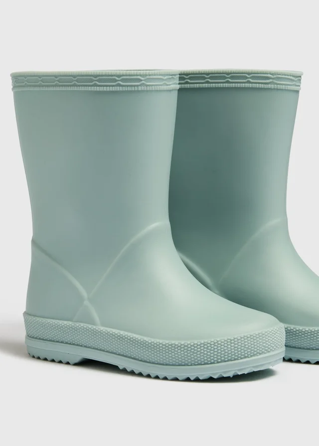 Kids Sage PVC Wellies (Younger 4-12)