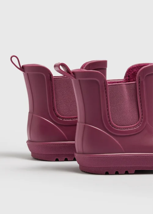 Girls Pink Chelsea PVC Wellies Boots (Younger 10-Older 5) - 10 Infants Image 2