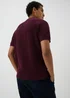 Burgundy Waffle Polo Shirt - S Image 2