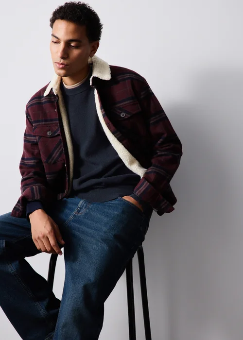 Navy Smart Ribbed Jumper - S Image 3