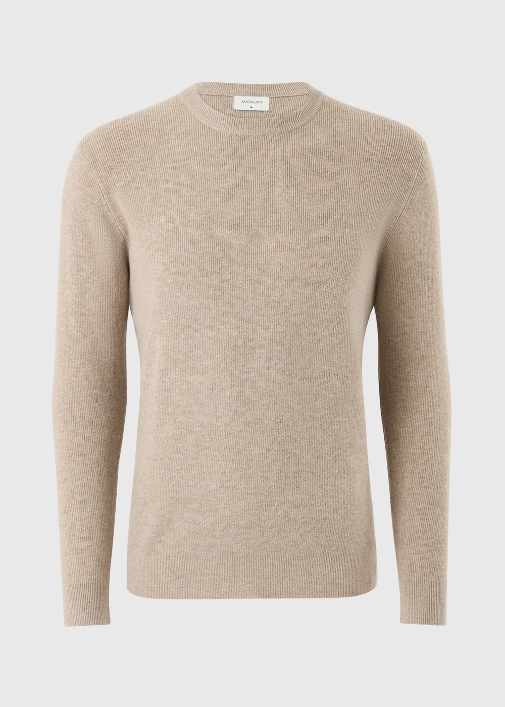 Stone Smart Ribbed Crew Neck Jumper - S Image 1