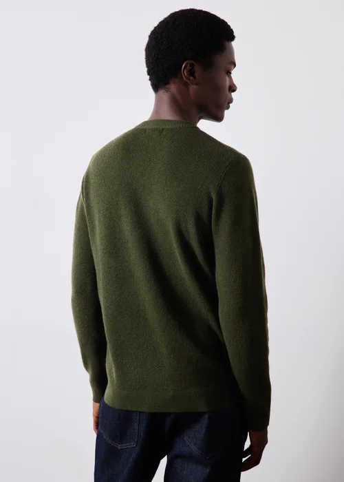 Khaki Ribbed Jumper - S Image 2
