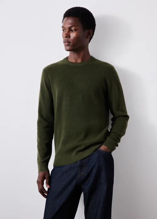 Khaki Ribbed Jumper - S Image 1