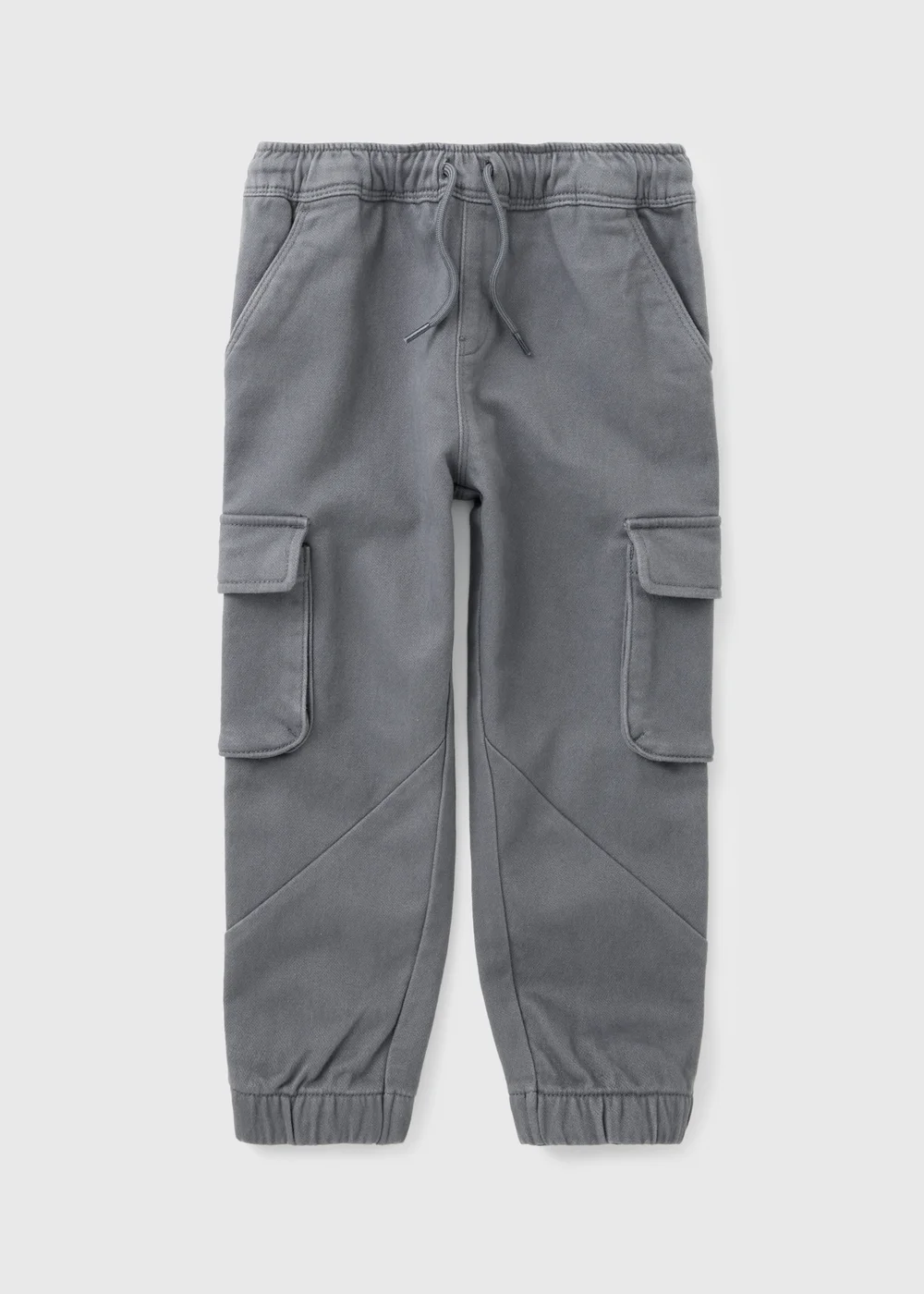 Boys Grey Twill Cargo Trousers (1-8yrs) - 1.5-2 Yrs Image 1