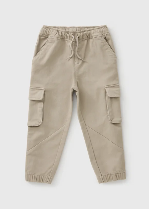 Boys Beige Cargo Trousers (1-8yrs) - 1-1.5 Yrs Image 1