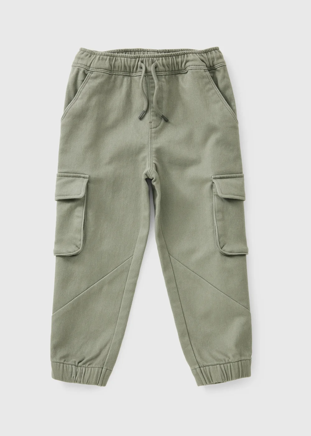 Boys Sage Green Twill Cargo Trousers (1-8yrs) - 2-3 Yrs Image 1