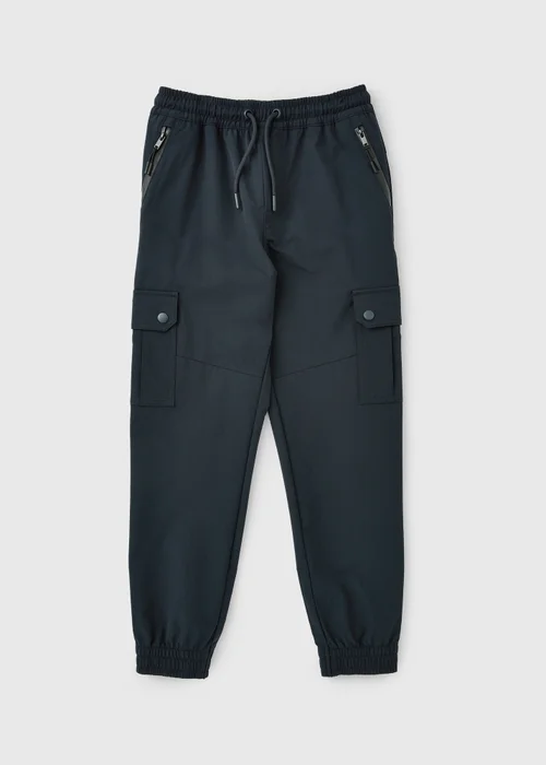 Boys Navy Woven Cargo Pants (1-8 Yrs) - 1-1.5 Yrs Image 1