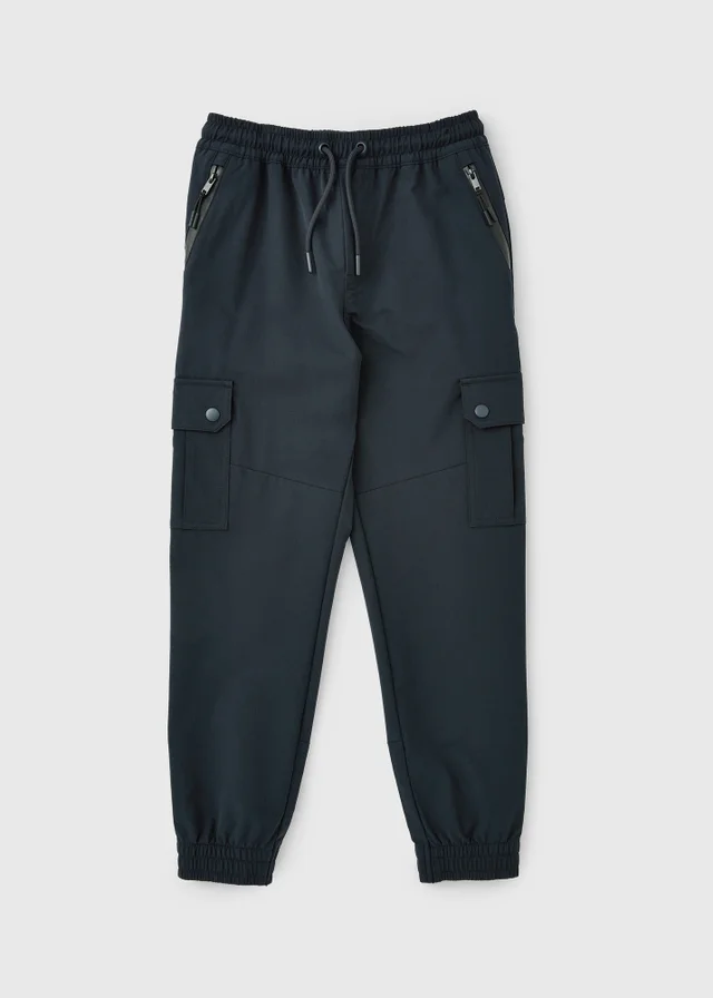 Boys Navy Woven Cargo Pants (1-8 Yrs)
