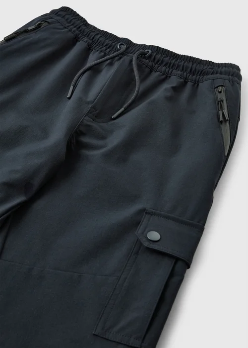 Boys Navy Woven Cargo Pants (1-8 Yrs) - 1-1.5 Yrs Image 2
