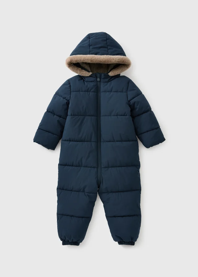 Boys Navy Snowsuit (1-8 Yrs)