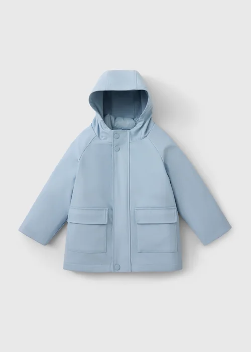 Boys Light Blue 3 in 1 Rubberised Raincoat (1-8yrs) - 2-3 Yrs Image 1