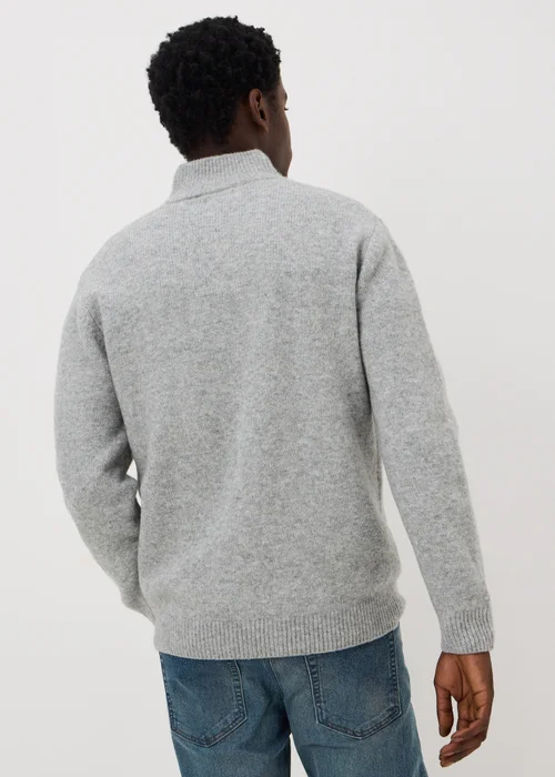 Grey Cosy 1/4 Zip Jumper - S Image 2