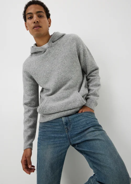 Grey Cosy Pull Over Hoodie - M Image 1