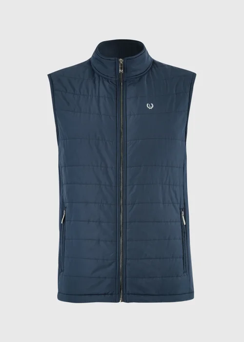 Lincoln Navy Quilted Smart Gilet - S Image 3