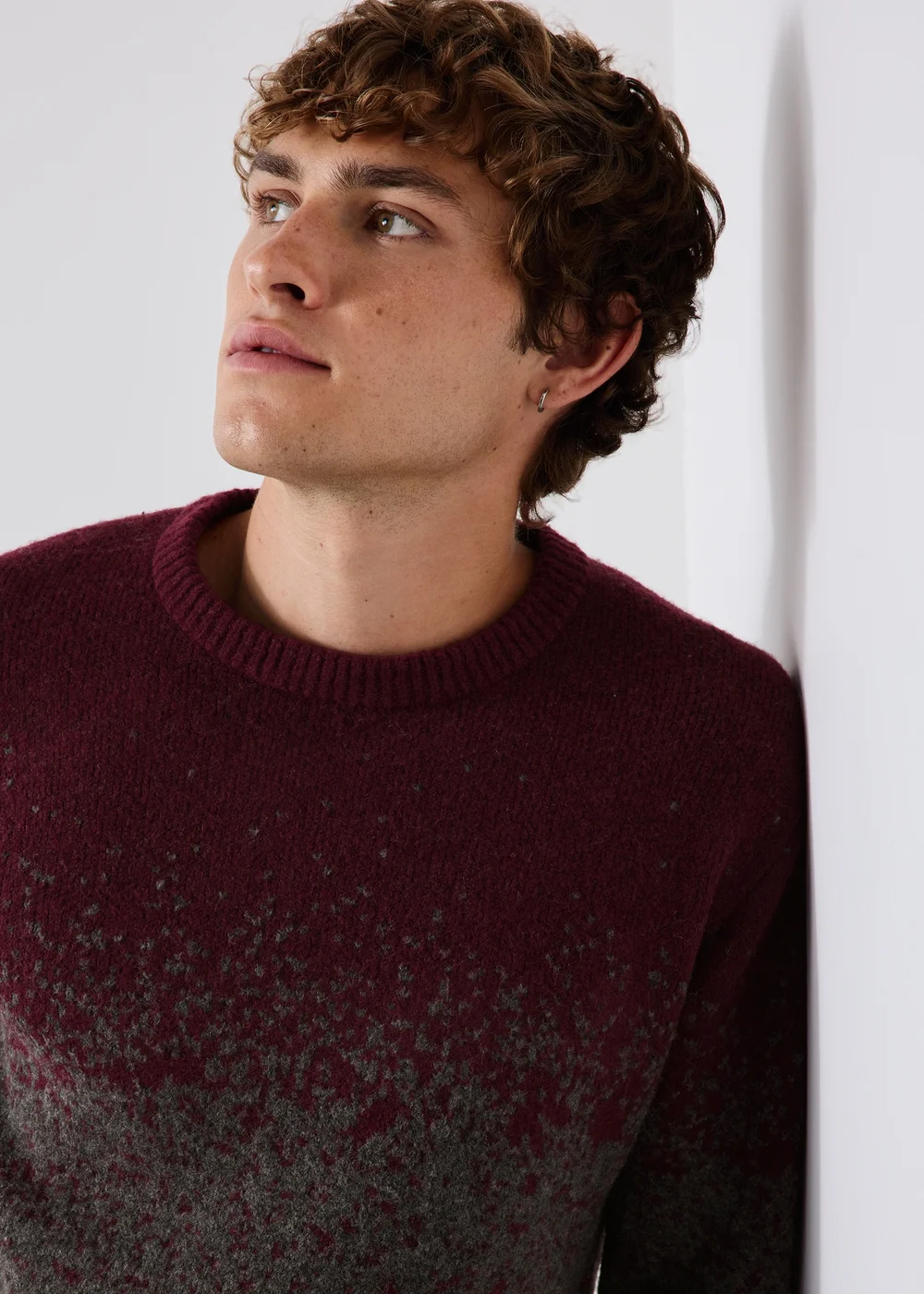 Burgundy Ombre Design Jumper - S Image 3