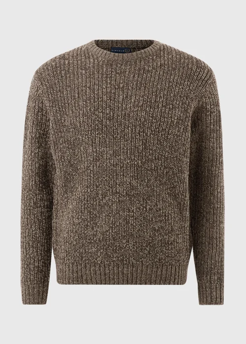 Lincoln Brown Crew Neck Jumper - S Image 5