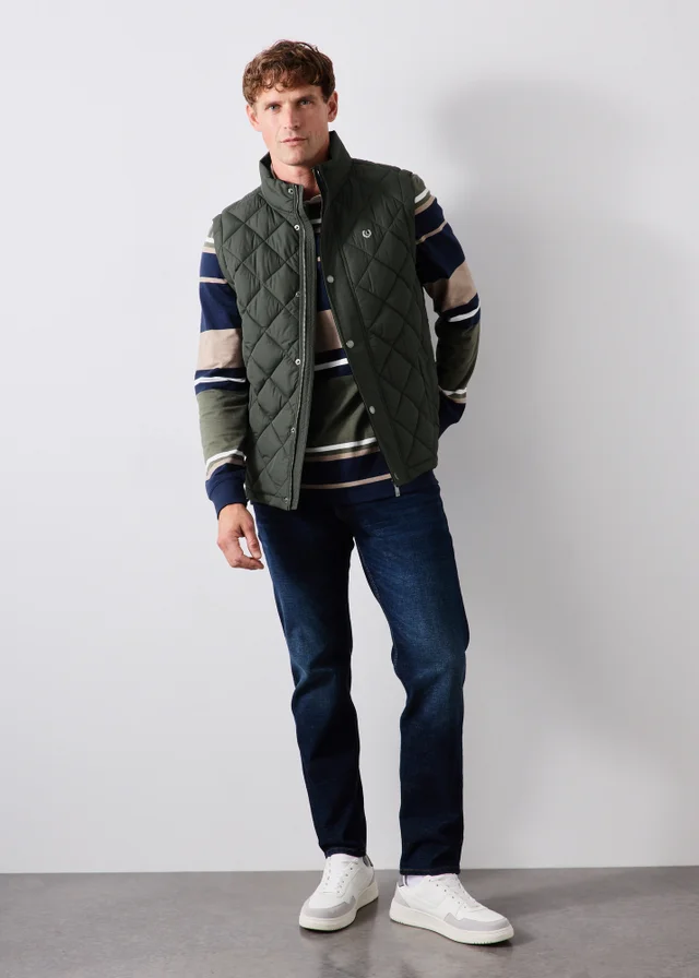 Lincoln Khaki Quilted Gilet