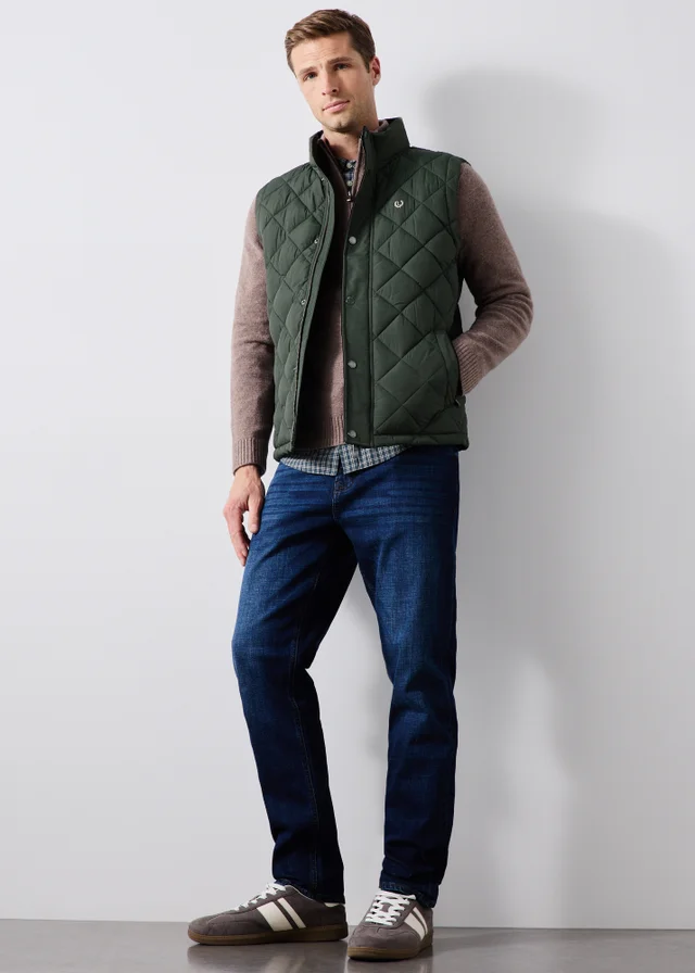 Lincoln Khaki Quilted Gilet