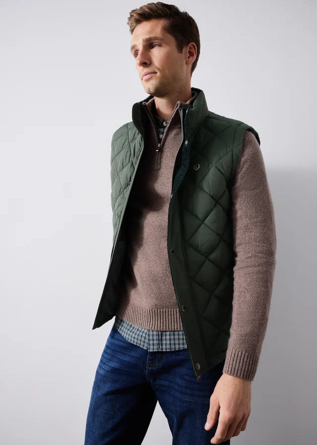 Lincoln Khaki Quilted Gilet