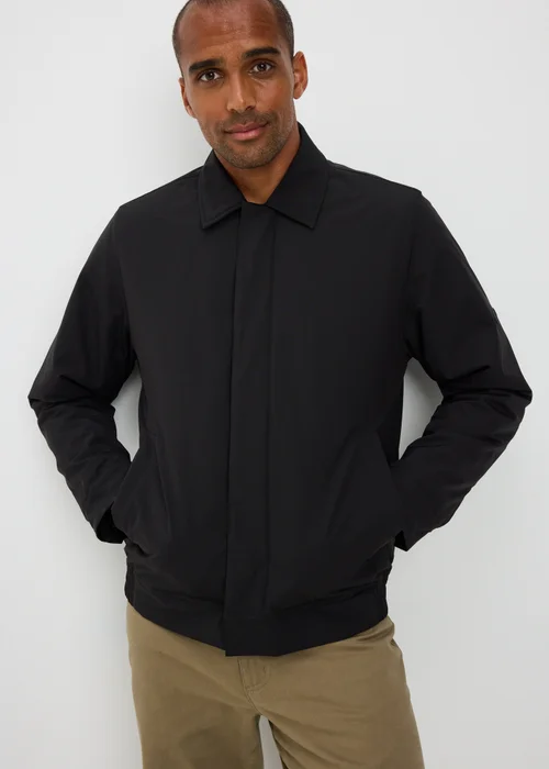 Lincoln Black Harrington Smart Collar Jacket - S Image 1