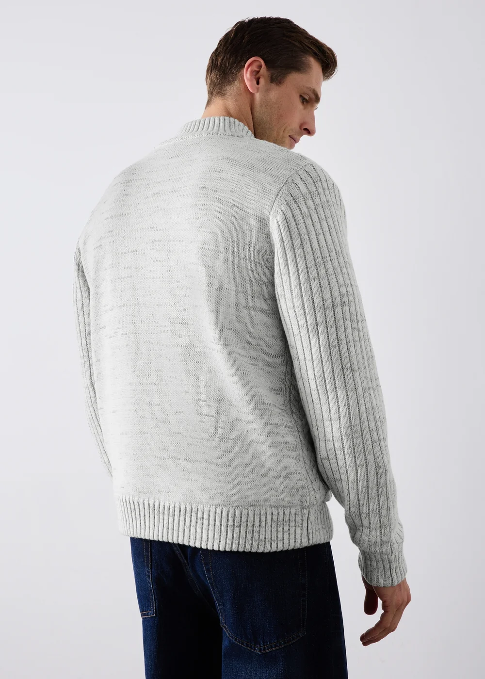 Ecru Heavyweight Borg Cardigan - S Image 2