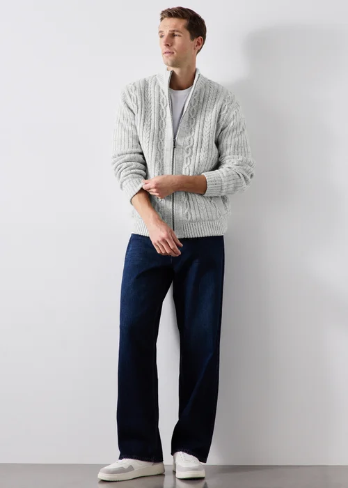 Ecru Heavyweight Borg Cardigan - S Image 4