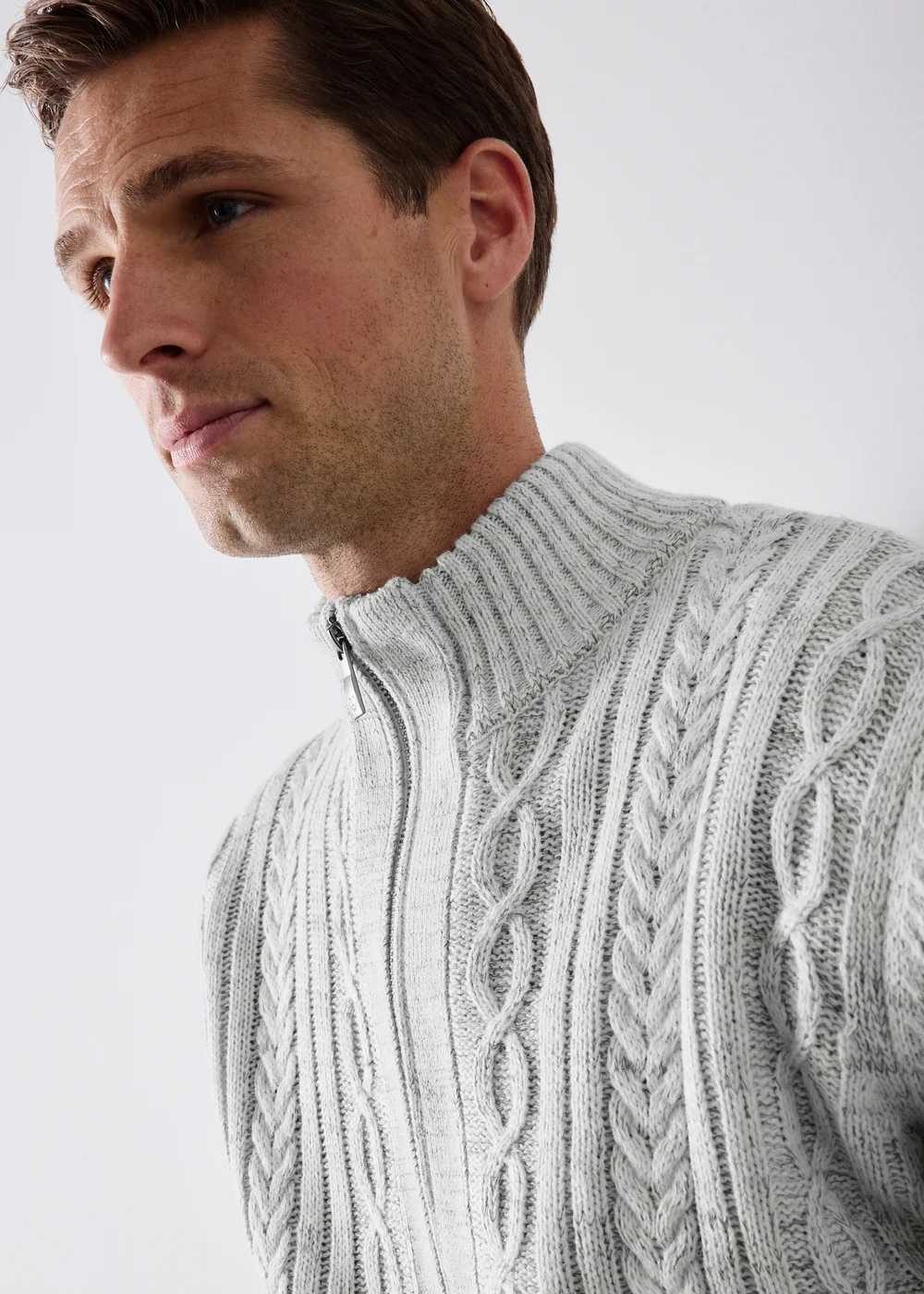 Ecru Heavyweight Borg Cardigan - S Image 3
